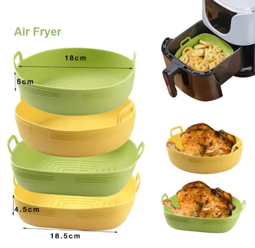 Cesta de Silicone para Fritadeira de Ar